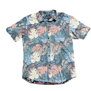 American Rag CIE Reverse Hawaiian Shirt 100% Cotton Size M